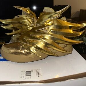 Adidas X Jermey Scott Gold sneakers